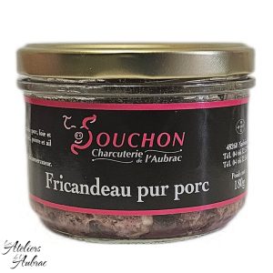 Fricandeau pur porc - Bocal - 180g - Souchon - Les Ateliers de l'Aubrac