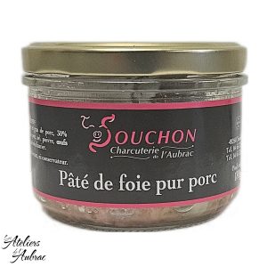 Pâté de foie pur porc - Bocal - 180Gr - Souchon - Les Ateliers de l'Aubrac